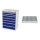 Set STIER Schubladenschrank mit 8 Schubladen BxTxH 900x575x1220 mm...