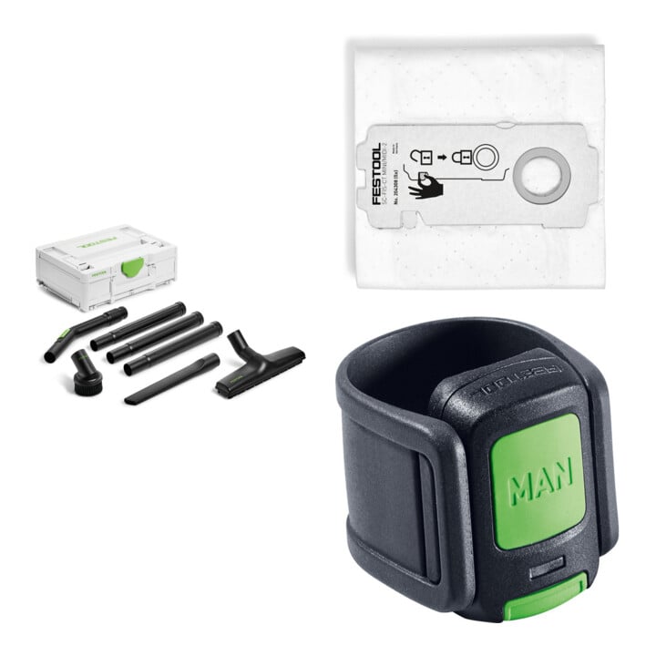 Set Festool Standard-Reinigungsset RS-ST D 27/36-Plus + Festool Fernbedienung CT-F I + Festool SELFCLEAN Filtersack SC-FIS-CT MINI/MIDI-2/5/CT15