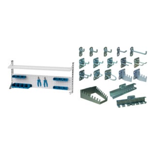 Set STIER Multiwandaufbau BxH 1500x650 mm 1 Lochwand 1 Fachboden +...