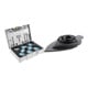 Set Schleifmittel-Systainer³ SYS-STF D90/V93 GR-Set Granat + Schleifschuh LSS-STF-RO90 V93/6-1