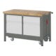 Set STIER Werkbank Premium mit abs. Fahrgestell, 2 Schubladen und 2...