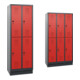 Set Stier STIER Garderobenschrank doppelstöckig 1800 x 610 x 500mm 2 Abteile...