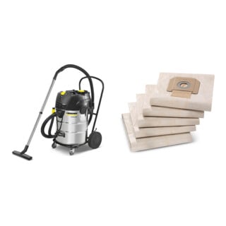 Set Kärcher Nass-Trockensauger NT 75/2 Ap Me Tc *EU + Krümmer Kunststoff DN 35 EL