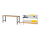 Set STIER Werktisch Premium BxTxH 2000x700x840 mm + Werkbankaufbau BxH...