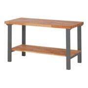 Set STIER Werktisch Premium mit Ablageboden BxTxH 1500x700x840 mm +...