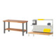 Set STIER Werktisch Premium mit Ablageboden BxTxH 1500x700x840 mm +...