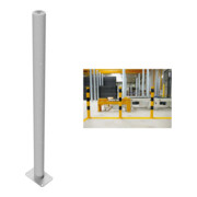 Set Schake Standrohr Ø 60mm 1,00m, beschichtet, weiß + Schake GmbH BefestigungsschraubensatzTyp 1