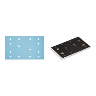 Set Schleifstreifen STF 80x133 P40 GR50 + Schleifschuh StickFix SSH-STF-80x130/12