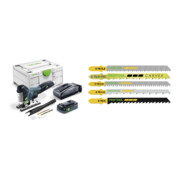 Set Festool Akku-Pendelstichsäge PSC 420 HPC 4,0 EBI-Plus CARVEX + Stichsägeblatt-set STS-Sort/25 W