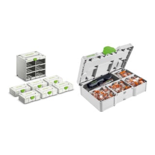 Set Festool Systainer³ Rack SYS3-RK/6 M 337-Set + Festool Wago Klemmen-Set SYS3 S 76-WAGO-Set