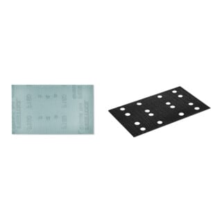Set Netzschleifmittel STF 80x133 P80 GR NET/50 + Protection Pad PP-STF 80x133 /2