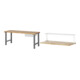 Set STIER Werkbank Premium mit 1 Schublade BxTxH 2000x700x840mm + Ablage zur...