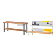 Set STIER Werkbank Premium mit 1 Schublade und Ablageboden BxTxH...