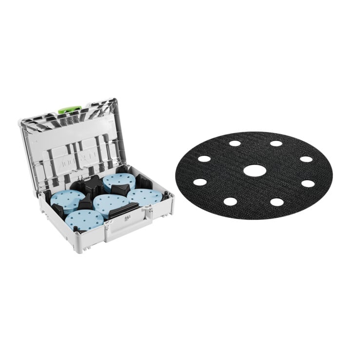 Set Festool Schleifmittel-Systainer³ SYS-STF D125 GR-Set Granat + Protection Pad PP-STF D125 /2