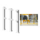 Set Schake Pfosten 70 x 70 mm + Bodenplatte 100 x 150 mm + BefestigungsschraubensatzTyp 1