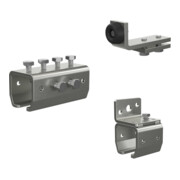 Set MEA Verbindungsmuffe Nr. 2 + MEA Wandbefestigung Nr.2 + MEA Rohrpuffer Nr.2