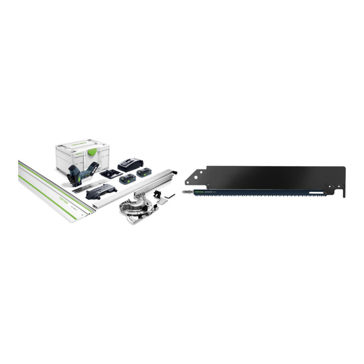 Set Festool Akku-Dämmstoffsäge ISC 240 HPC 4,0 EBI-Plus-XL-FS + Schneidgarnitur SG-240/G-ISC