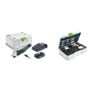 Set Festool Akku-Oszillierer OSC 18 HPC 4,0 EI-Plus VECTURO + Sägeblatt-Set Oszillieren SYS3 S 76-OSC-SORT/7