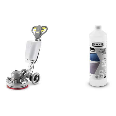 Set Kärcher Einscheibenmaschine BDS 43/150 C Classic + FloorPro Intensiv-Grundreiniger Extra RM 752, 10 l