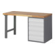 Set STIER Werkbank Premium mit 5 Schubladen BxTxH 1500x700x840mm + Lochplatte...