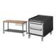 Set STIER Fahrbare Werkbank Premium mit 1 Schublade und Ablageboden BxTxH...