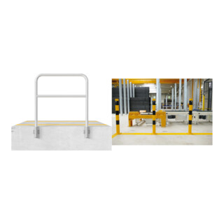 Set Schake Abweisebügel Ø48mm Breite: 700mm, Höhe: 1200 mm + BefestigungsschraubensatzTyp 1