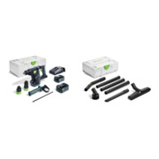 Set Festool Akku-Kombihammer KHC 18 5,0 EBI-Plus + Festool Standard-Reinigungsset RS-ST D 27/36-Plus