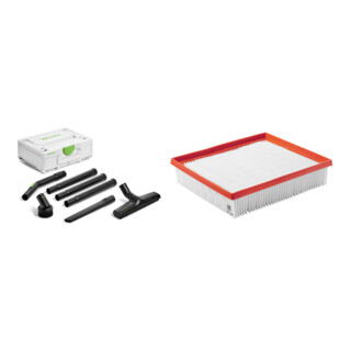 Set Festool Standard-Reinigungsset RS-ST D 27/36-Plus + Festool Hauptfilter HF-CT 26/36/48 HP