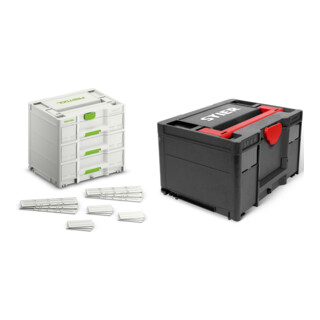 Set Festool Sortainer³ SYS3-SORT/3 M 337 + STIER Systainer³ III Black Edition