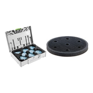 Set Festool Schleifmittel-Systainer³ SYS-STF D90/V93 GR-Set Granat + Interface-Pad IP-STF-D90/6