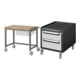 Set STIER Fahrbare Werkbank Premium mit 1 Schublade BxTxH 1000x700x880mm +...
