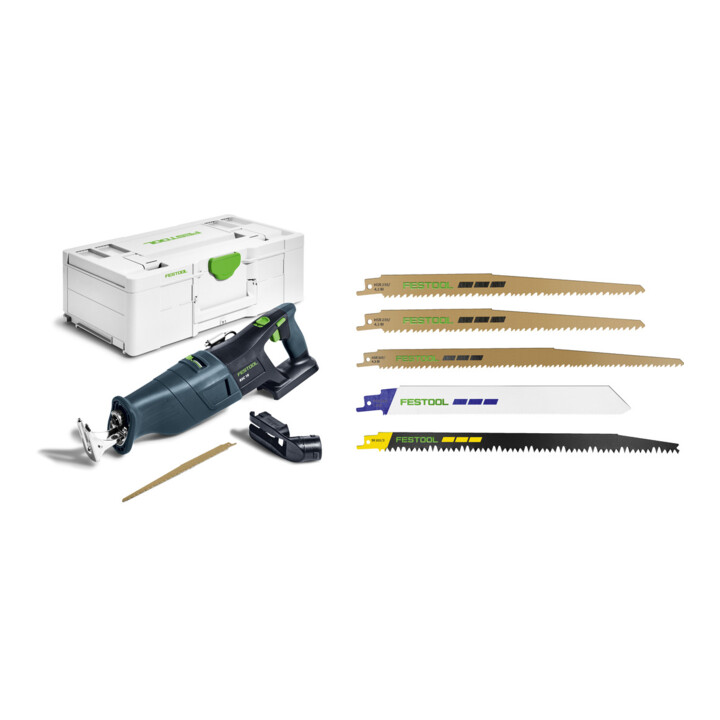 Set Festool Akku-Säbelsägen RSC 18 EB-Basic + Sägeblatt-Set RS-Sort/5