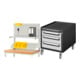 Set STIER Werkbankaufbau BxH 1000x900mm + Rollcontainer Premium mit 3...