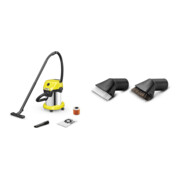 Set Nass-/Trockensauger NT 27/1 Me Adv 1380W/4020l/min/200mbar/Edelst.-Beh.27l + Kärcher PES-Patronenfilter