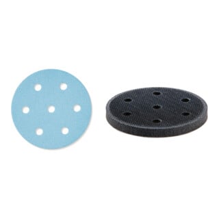 Set Schleifscheiben STF D90/6 P60 GR/50 + Interface-Pad IP-STF-D90/6