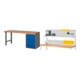 Set STIER Werkbank Premium mit 5 Schubladen BxTxH 2000x700x840mm...