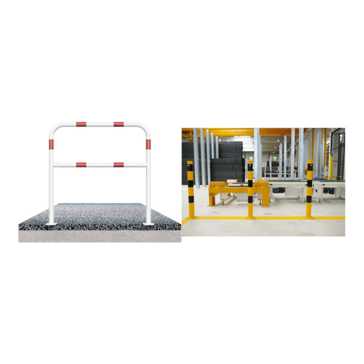 Set Schake Abweisebügel aus Stahlrohr Ø 48 x 2,5 mm Breite: 1500 mm, Höhe:...