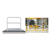 Set Schake Abweisebügel aus Stahlrohr Ø 48 x 2,5 mm Breite: 2000 mm + BefestigungsschraubensatzTyp 1
