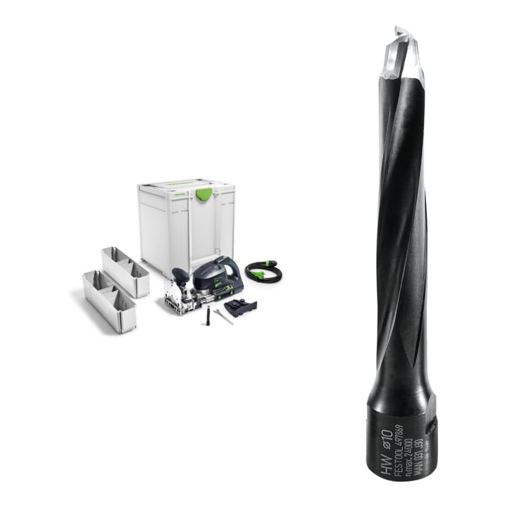 Set Dübelfräse DF 700 EQ-Plus DOMINO XL + DOMINO Fräser D 10-NL 70 HW-DF 700