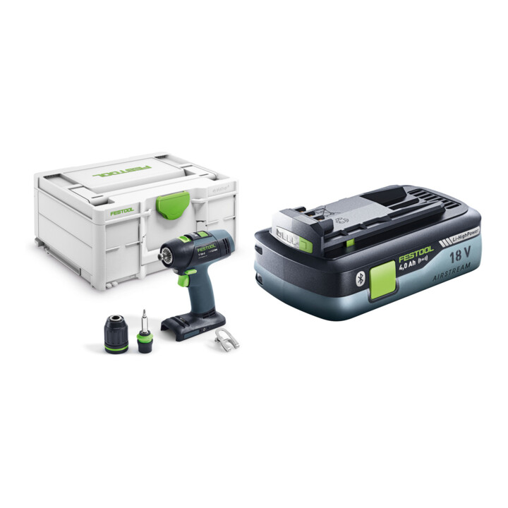Set Akku-Bohrschrauber T 18+3-Basic + HighPower Akkupack BP 18 Li 4,0 HPC-ASI