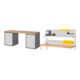 Set STIER Werkbank Premium mit 10 Schubladen BxTxH 2000x700x840mm +...
