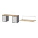Set STIER Werkbank Premium mit 10 Schubladen BxTxH 2000x700x840mm + Ablage...