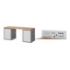Set STIER Werkbank Premium mit 10 Schubladen BxTxH 2000x700x840mm +...