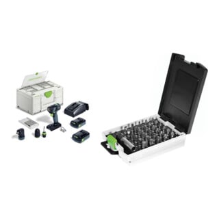 Set Akku-Bohrschrauber TXS 18 C 3,0-Set + Bitkassette BIT/BH-SORT/31x