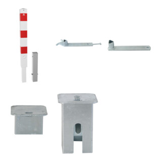 Set Schake Absperrpfosten Typ 40100FB + Dreikantschl ssel M 12 + Grauguss-Univ.-Schl ssel + Schake Abdeckkappe Art.Nr.470.20 + Schake Abdeckkappe Art.Nr.470.21