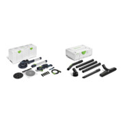 Set Festool Langhalsschleifer LHS 2 225 EQI-Plus PLANEX + Festool Standard-Reinigungsset RS-ST D 27/36-Plus
