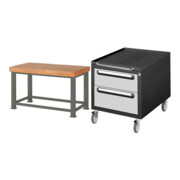 Set STIER Schwerlastwerkbank 4500 kg Premium BxTxH 1500x900x900 mm +...