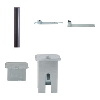 Set Schake Poller aus starkwandigem Aluminium + BefestigungsschraubensatzTyp 1