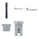 Set Schake Poller aus starkwandigem Aluminium + BefestigungsschraubensatzTyp 1