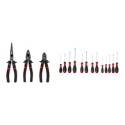 Set STIER Zangensatz Montage+ 3-teilig + Stier Schraubendreher-Satz Big Pack 11-teilig